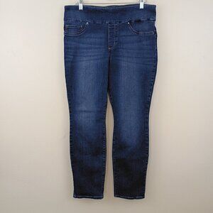 Lee Sculpting Slim Fit Mid Rise Jeans Women’s Size 14 Medium Dark Wash